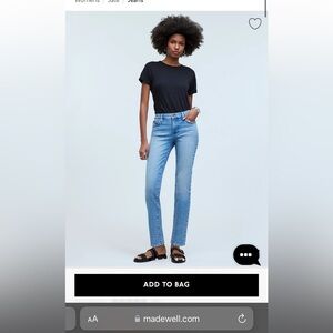 Madewell Light Wash NWOT Jeans